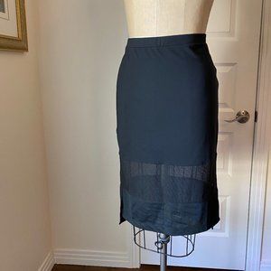 Black Stretch Knit Skirt